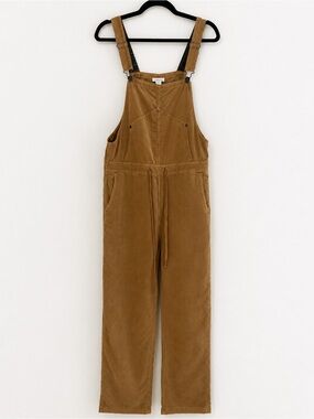Sundance Brown Corduroy Overalls Jumpsuit M Boho Western